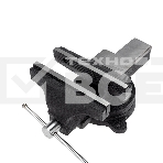 Тиски слесарные Kranz 200 мм, поворотные, с наковальней, фото4