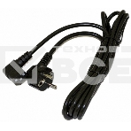 Кабель питания компьютера Hyperline PWC-IEC13A-SHM-3.0-BK (Schuko+C13 (угловая)) (3x1.0), 10A, угловая вилка, 3м, цвет черный, фото 1