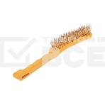 Щетка по металлу Kranz с пластиковой ручкой 4 ряд. 260 мм, фото2