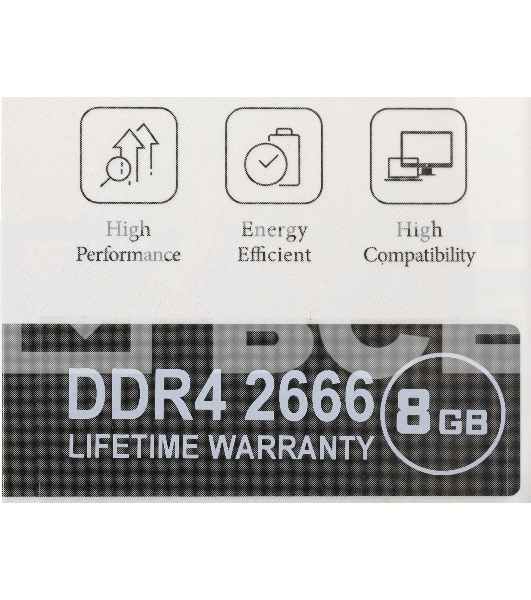 Оперативная память AGI, DDR4, 8GB (1x8 GB), 2666 MHz, CL19, DIMM