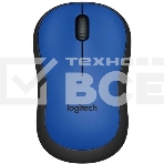 Мышь беспроводная Logitech M221 голубой, 1000 dpi, радиоканал, USB, кнопки - 3, фото 1
