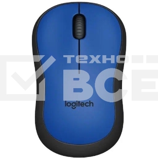 Мышь беспроводная Logitech M221 голубой, 1000 dpi, радиоканал, USB, кнопки - 3