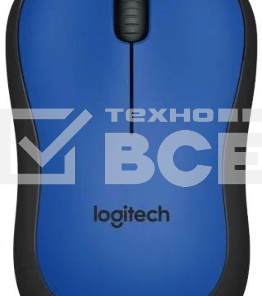 Мышь беспроводная Logitech M221 голубой, 1000 dpi, радиоканал, USB, кнопки - 3