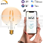 Лампа Smart Home Filament G95 7W 740lm 2500К E27 диммируемая LED, фото 1