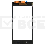 Сенсорное стекло (тачскрин) для Sony Xperia Z2 D6502 D6503, черное, фото 1