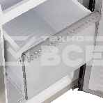 Холодильник Maunfeld MFF183NFSBE черная нержавеющая сталь трехкамерный инвертор 405л морозилка снизу, фото4