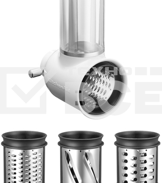Насадка-овощерезка с 3-мя барабанами KitchenAid 5KSMVSA, белый