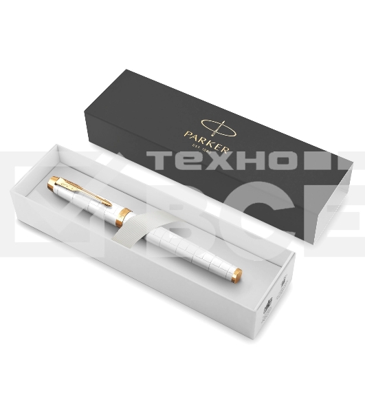 Ручка роллер Parker IM Premium T318 (CW2143646) Pearl GT F черн. черн. подар.кор.