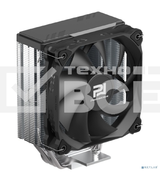 Кулер PentaWave PC-Z04E SRB черный 120мм алюминий+медь 1850rpm 32.6db 4-pin 220W 158мм