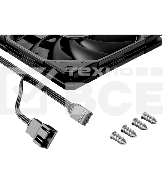 Вентилятор для корпуса ID-Cooling TF-12015-K черный, 120 мм, 2200 об/мин, 32.3 дБ, 4 pin