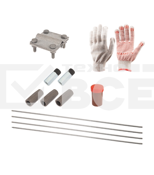 Комплект заземления Rexant с заострением 6 м, d16