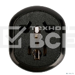 Переходник питания универсальный Cablexpert 6в1 A-AC-UKEU-003B, с вилки A,B,(C),F,E,G,I в F,E, 16А, термостойкий PС пластик, черный, пакет, фото9