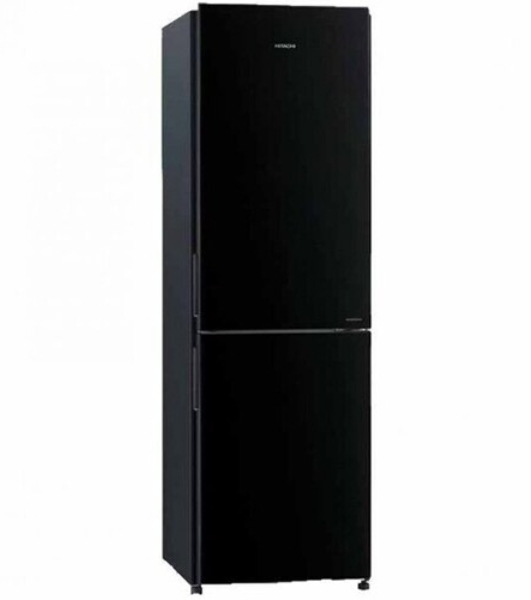 Холодильник Hitachi R-BG410PUC6 GbK черный двухкамерный 215/105л морозилка снизу, No Frost