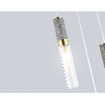 Подвесной светильник с мрамором LH53351/3 GD/CL/WH золото/прозрачный/белый G9*3 max 40W D200*2000, фото4