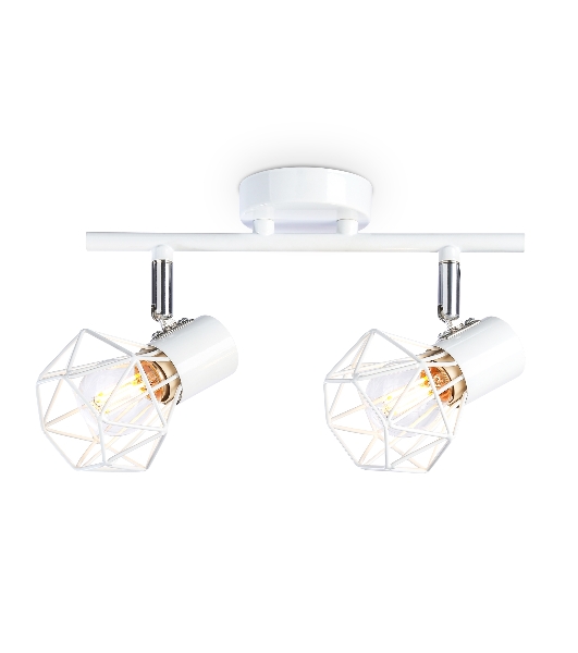 Светильник Ambrella light TR8628/2 WH/CH белый/хром E27*2 max 40W 260*91*175