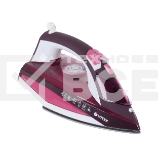 Утюг Vitek VT-1215 (PK) максимальная мощность 2400 Вт.Подошва Ceramic Ultra Care.