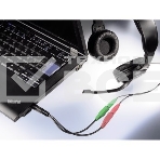 Адаптер аудио Hama H-54573 2xJack 3.5 (f)/Jack 3.5 (m) черный (00054573), фото 1