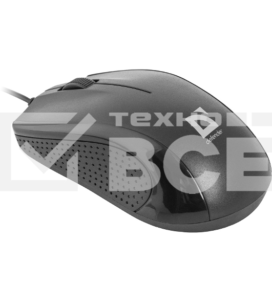 Мышь проводная Defender Optimum MB-160 черный, 1000 dpi, USB, кнопки - 3