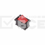 Выключатель клавишный 250V 6А (2с) ON-OFF красный Mini (RWB-201, SC-768) Rexant, фото 1