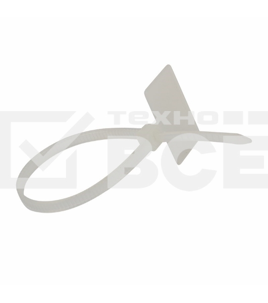 Хомут с площадкой под маркер Rexant nylon 100x2,5 мм 100 шт. белый