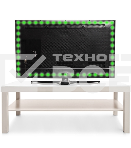 Лента светодиодная с USB коннектором 5 В, 8 мм, IP65, SMD 2835, 60 LED/m, цвет свечения зеленый