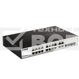 Коммутатор D-Link Gigabit Smart Switch with 16 10/100/1000Base-T ports and 4 Gigabit MiniGBIC (SFP) ports