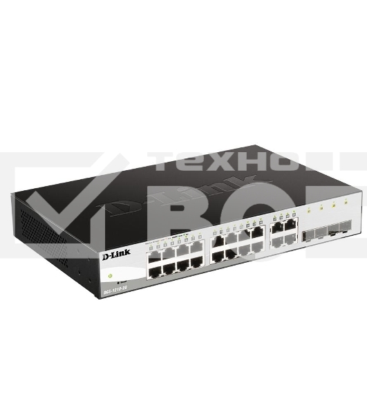 Коммутатор D-Link Gigabit Smart Switch with 16 10/100/1000Base-T ports and 4 Gigabit MiniGBIC (SFP) ports