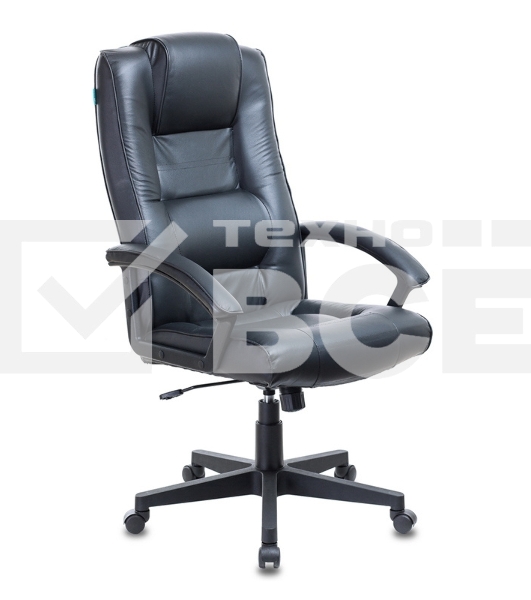 Кресло руководителя Бюрократ T-9906N/BLACK черный, кожа