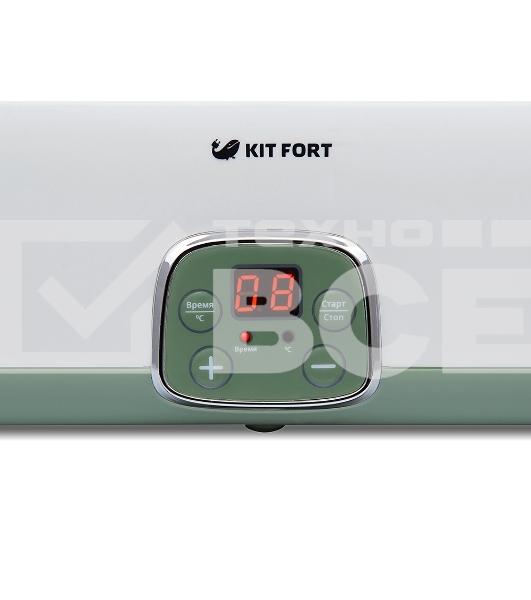 Йогуртница Kitfort KT-2007 20Вт 4б. 180мл упр.:электрон. белый/зеленый