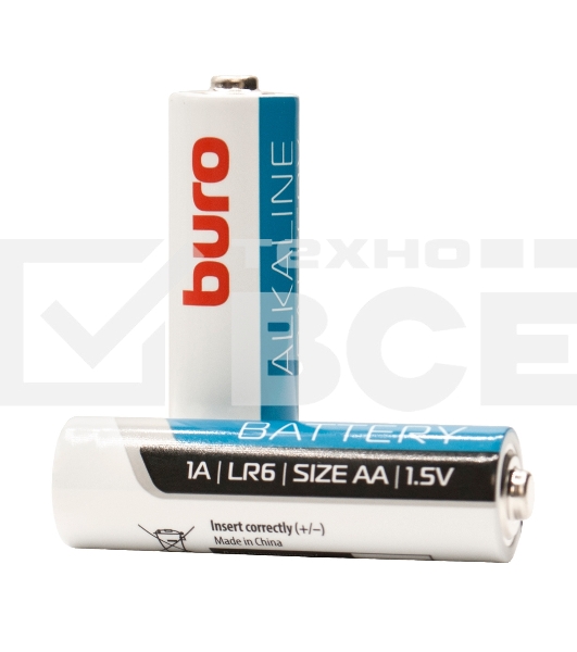 Батарея Buro Alkaline LR6 AA (4шт) блистер