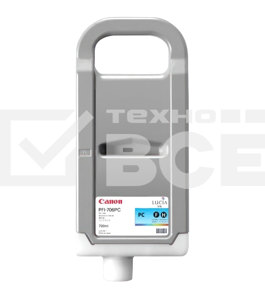 Картридж струйный Canon PFI-706 PC (6685B001) фото голубой (700 мл) для Canon iPF8300S/8400/9400S/9400