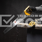 Ножовка по дереву Denzel 500 мм, 9 TPI, зуб 3D, двухкомпонентная рукоятка, фото 1