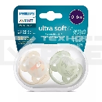 Пустышка ultra soft, попугай/листочки, 0-6 мес., 2 шт., фото3
