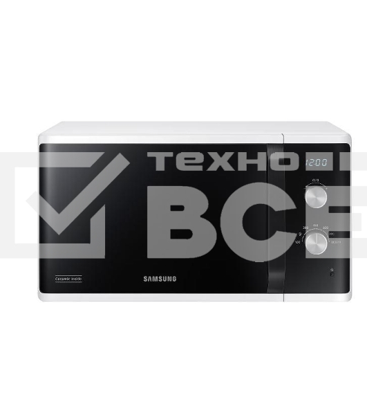 Микроволновая печь Samsung MS23K3614AW белый, 23 л, 800 Вт, переключатели - поворотный механизм