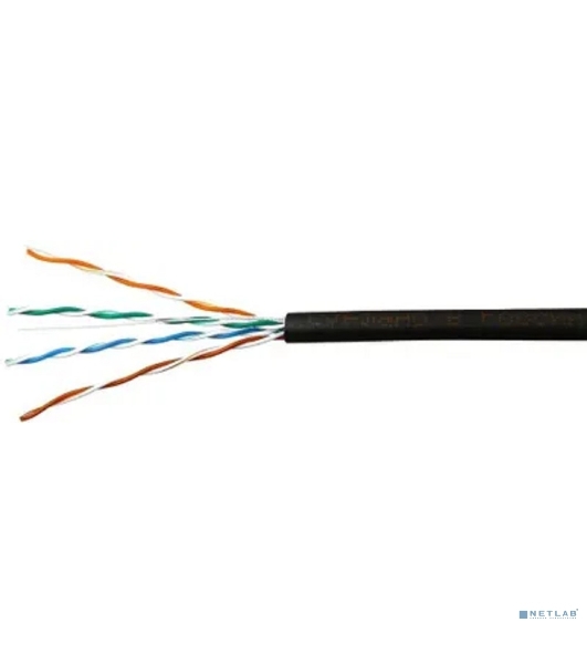 Кабель SkyNet Standart UTP outdoor 4x2x0,48, медный, FLUKE TEST, кат.5e, однож., 100 м, box, черный CSS-UTP-4-CU-OUT/100