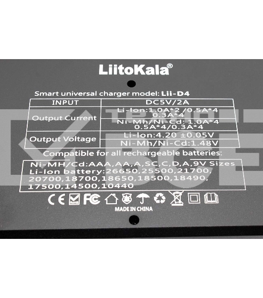 Зарядное устройство LiitoKala Lii-D4