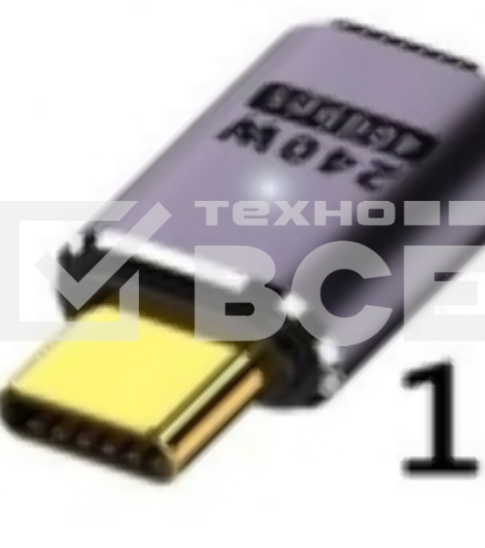 Переходник USB 4 Type C  прямой папа-мама