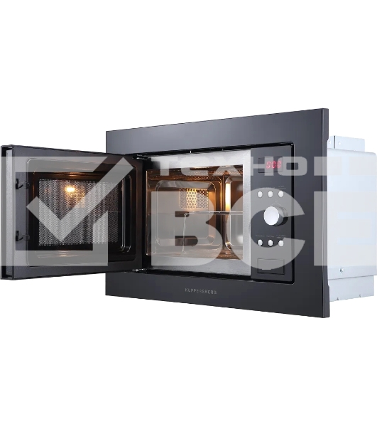 Встраиваемая микроволновая печь Kuppersberg HMW 615 B 18 л, 700 Вт, 8 программ, черный