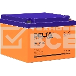 Аккумуляторная батарея Delta GEL 12-26 напряжение 12В, емкость 26Ач (174х166х125mm), фото 1
