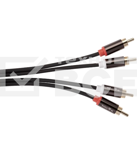 Кабель соединит 2xRCA (M) - 2xRCA (M),1.5m, TelecomPRO <TAV7158M-1.5M>