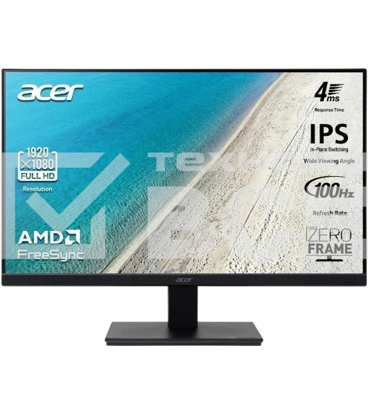 Монитор 21.5' Acer Vero V227QE3biv IPS 1920x1080, 100 Гц, 4 мс, 16:9, 250 кд/м², 1xHDMI, 1xVGA, черный