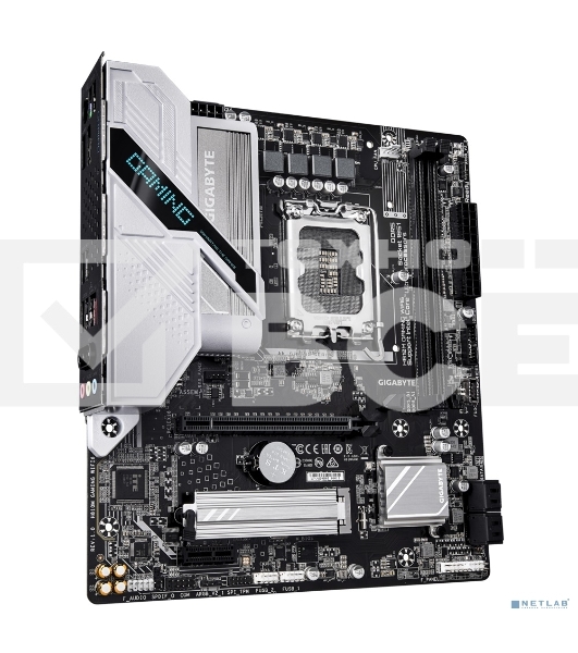Материнская плата Gigabyte H810M Gigabyte WIFI6, LGA1851, Intel H810, 2xDDR5, 4xSATA, 1xM.2, 1xPCIe 4.0 x16, 1xPCIe 3.0 x1, 1xDP, 1xHDMI, 1x2.5Gb LAN, Wi-Fi 6, Bluetooth 5.3, 1xUSB-C 5Gbps, 1xUSB-A 5Gbps, 9xUSB-A 2.0, 3x3.5 мм, 7.1, mATX