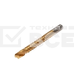 Сверло-фреза по металлу Kranz 8 мм, HSS, ТИТАН, цилиндрический хвостовик (1 шт/уп), фото 1