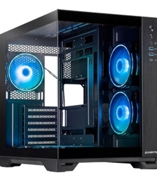 Компьютерный корпус Chieftec Visio черный без БП ATX 2x80мм 4x120мм 2x140мм 1xUSB 2.0 2xUSB 3.0 audio bott PSU