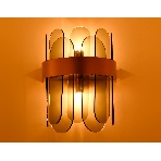 Светильник Ambrella light TR5348/2 GD/SM золото/дымчатый G9/2 max 40W 270*200*140, фото 1