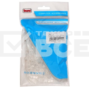 Коннектор RJ-11 Buro TLUS-037 (RJ-11)/100 (коннектор) 6p4c телефон/100шт