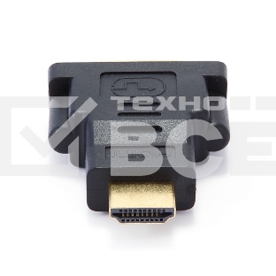 Переходник Gembird Переходник HDMI-DVI 19M/25F, золотые разъемы, пакет(A-HDMI-DVI-3)