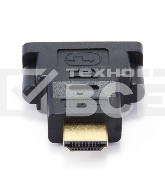 Переходник Gembird Переходник HDMI-DVI 19M/25F, золотые разъемы, пакет(A-HDMI-DVI-3)