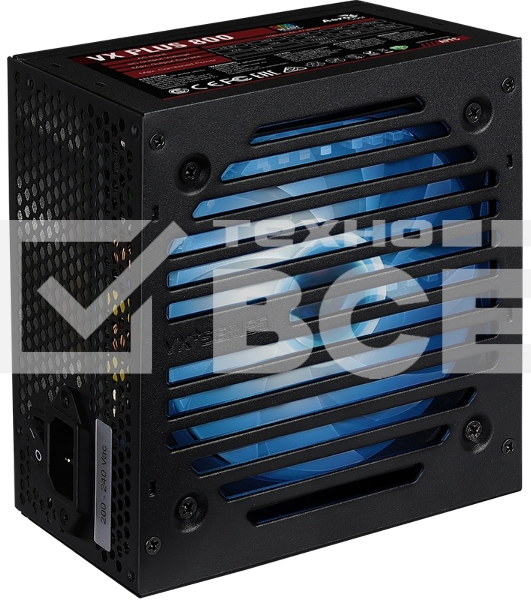 Блок питания Aerocool / Formula VX PLUS 800 RGB, 800Вт, 120мм, черный