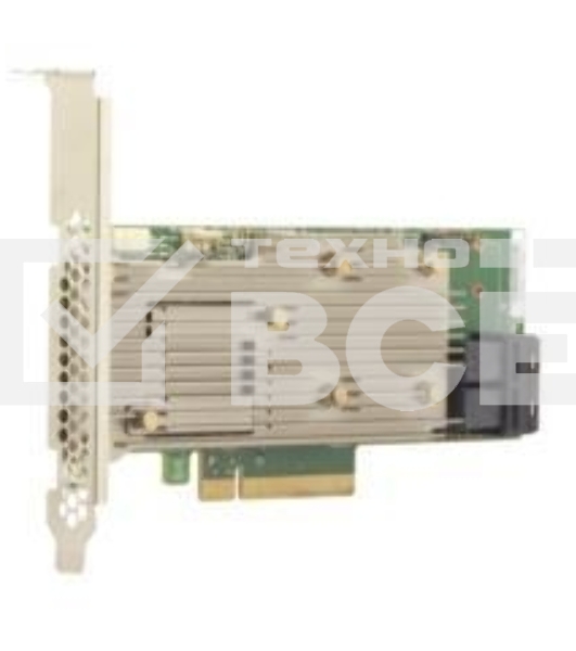 Контроллер MegaRAID 9460-8I SGL (05-50011-02), PCIe 3.1 x8 LP, SAS/SATA/NVMe, RAID 0,1,5,6,10,50,60, 8port(2 * int SFF8643), 2GB Cache, 3508ROC